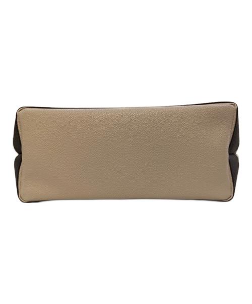 Breath TOPKAPI（ブレス トプカピ）Breath TOPKAPI (ブレス トプカピ) スコッチグレインショルダー付きトートバッグ ベージュの古着・服飾アイテム