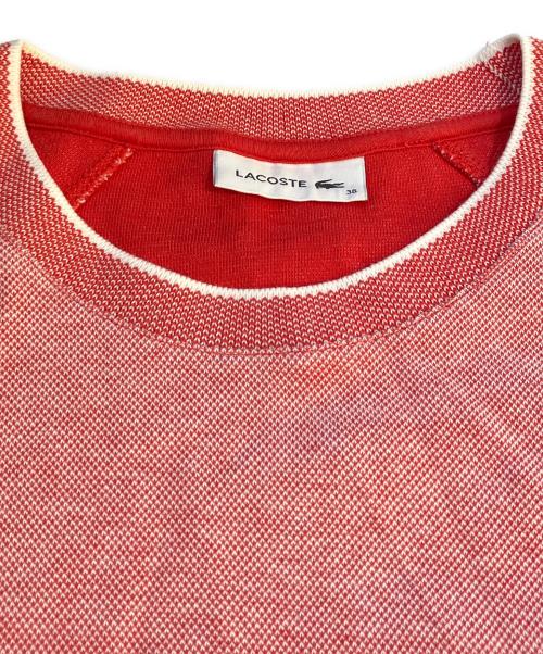 LACOSTE（ラコステ）LACOSTE (ラコステ) ワッペンラグランニット オレンジ サイズ:38の古着・服飾アイテム
