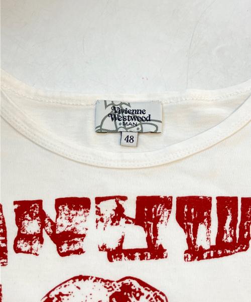 Vivienne Westwood man（ヴィヴィアン ウェストウッド マン）Vivienne Westwood man (ヴィヴィアン ウェストウッド マン) スカルTシャツ　VW-M1-88049 ホワイト サイズ:48の古着・服飾アイテム