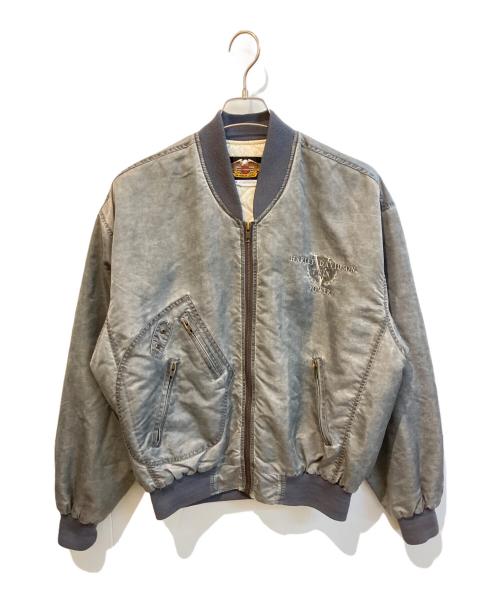 HARLEY-DAVIDSON（ハーレーダビッドソン）HARLEY-DAVIDSON (ハーレーダビッドソン) ボンバージャケット グレー サイズ:Ｍの古着・服飾アイテム