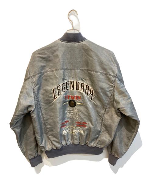 HARLEY-DAVIDSON（ハーレーダビッドソン）HARLEY-DAVIDSON (ハーレーダビッドソン) ボンバージャケット グレー サイズ:Ｍの古着・服飾アイテム