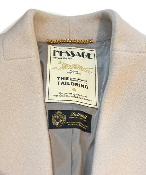 journal standard L'essage（ジャーナルスタンダード レサージュ）journal standard L'essage (ジャーナルスタンダード レサージュ) ノーカラーコート　20-020-370-1010-3-0 ベージュ サイズ:FREEの古着・服飾アイテム
