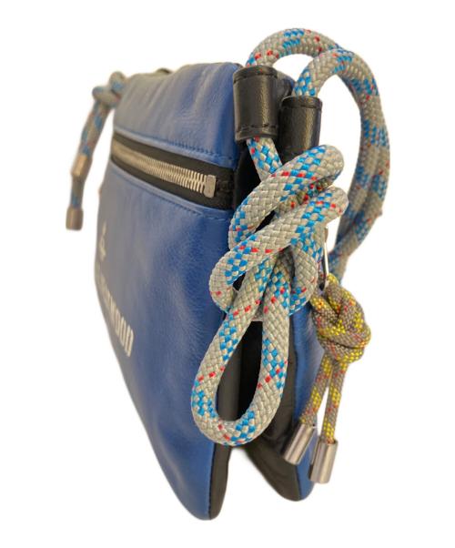 Vivienne Westwood ANGLOMANIA（ヴィヴィアンウエストウッドアングロマニア）VIVIENNE WESTWOOD ANGLOMANIA (ヴィヴィアンウエストウッドアングロマニア) レザーショルダーバッグ ブルーの古着・服飾アイテム
