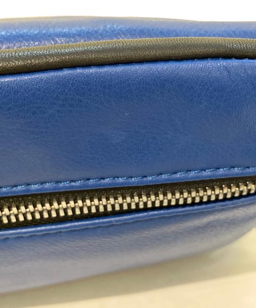 Vivienne Westwood ANGLOMANIA（ヴィヴィアンウエストウッドアングロマニア）VIVIENNE WESTWOOD ANGLOMANIA (ヴィヴィアンウエストウッドアングロマニア) レザーショルダーバッグ ブルーの古着・服飾アイテム