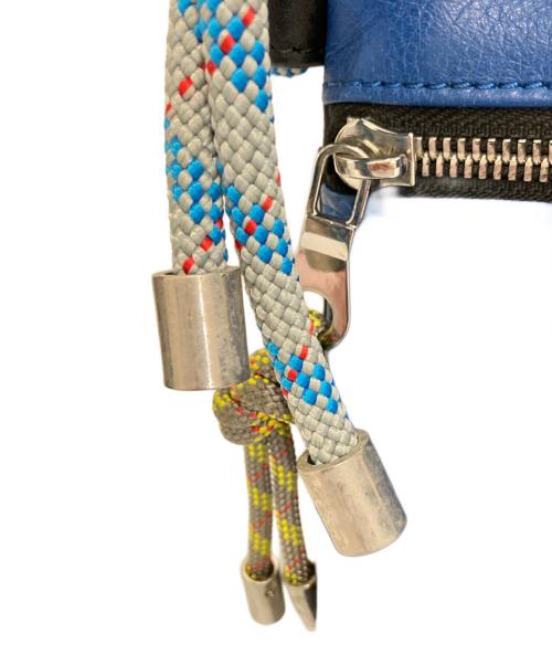 Vivienne Westwood ANGLOMANIA（ヴィヴィアンウエストウッドアングロマニア）VIVIENNE WESTWOOD ANGLOMANIA (ヴィヴィアンウエストウッドアングロマニア) レザーショルダーバッグ ブルーの古着・服飾アイテム