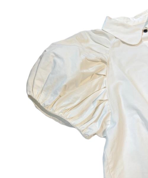 machatt（マチャット）machatt (マチャット) タックスリーブパフブラウス MCT22S501 ホワイト サイズ:Freeの古着・服飾アイテム