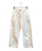 DEUXIEME CLASSEドゥーズィエム クラス）の古着「NEW TUCK CHINO ワイド パンツ」｜ホワイト