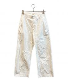 DEUXIEME CLASSE（ドゥーズィエム クラス）の古着「NEW TUCK CHINO ワイド パンツ」｜ホワイト