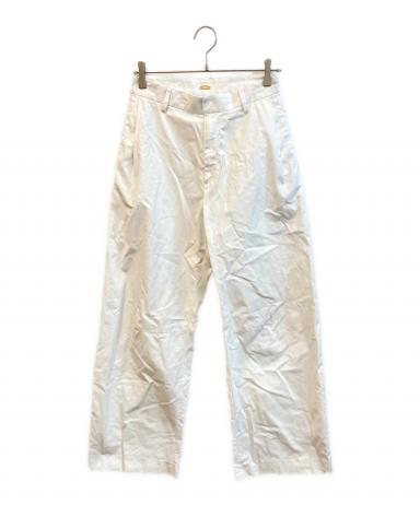 新品タグ付き Deuxieme Classe TUCK CHINO ワイドパンツ 中古・古着通販】Deuxieme Classe (ドゥーズィエム クラス) NEW TUCK