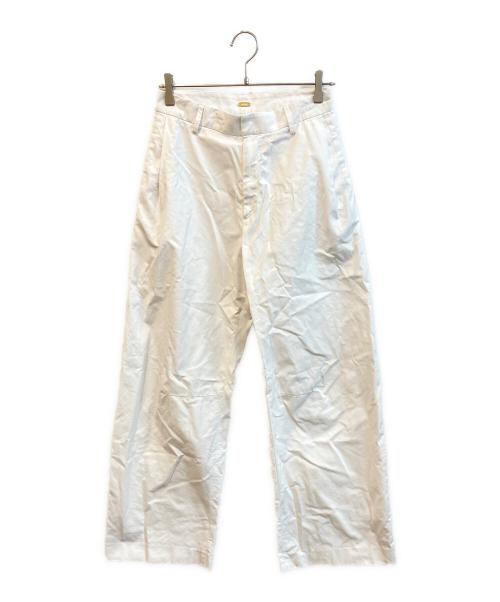 DEUXIEME CLASSE（ドゥーズィエム クラス）Deuxieme Classe (ドゥーズィエム クラス) NEW TUCK CHINO ワイド パンツ ホワイト サイズ:38の古着・服飾アイテム