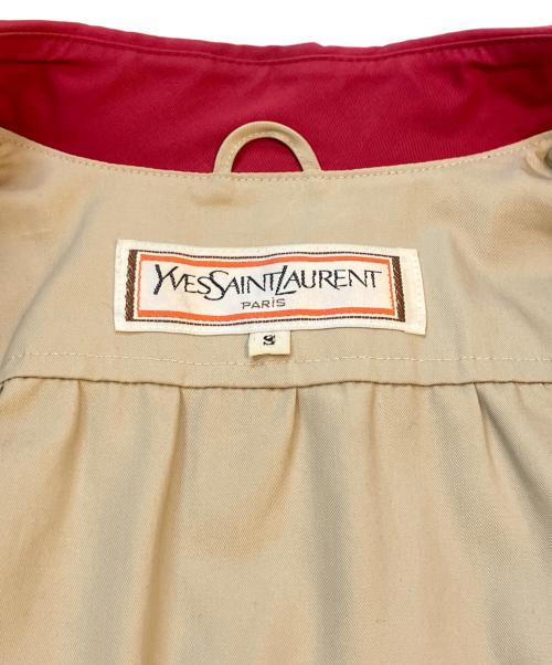 Yves Saint Laurent（イヴサンローラン）Yves Saint Laurent (イヴサンローラン) トレンチコート ピンク サイズ:Sの古着・服飾アイテム