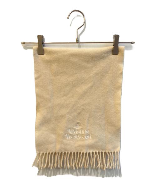Vivienne Westwood（ヴィヴィアンウエストウッド）Vivienne Westwood (ヴィヴィアンウエストウッド) ウールマフラー アイボリーの古着・服飾アイテム