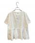 Spick and Span (スピック＆スパン) カットワークレースペプラムTシャツ　26070200905030 ホワイト サイズ:Free 未使用品：5000円