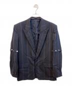 LITTLEBIGリトルビッグ）の古着「Removable Stripe Single Jacket　LB211-JK01」｜ブラック