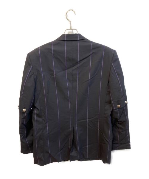 LITTLEBIG（リトルビッグ）LITTLEBIG (リトルビッグ) Removable Stripe Single Jacket　LB211-JK01 ブラック サイズ:46の古着・服飾アイテム