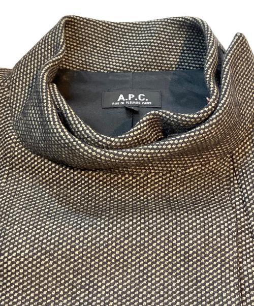A.P.C.（アーペーセー）A.P.C. (アーペーセー) マグネットボタンコート ブラック サイズ:Ｓの古着・服飾アイテム