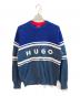 HUGO（ヒューゴ ボス）の古着「ロゴニット」｜ブルー