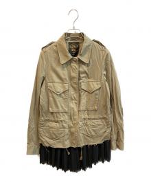 DIESEL（ディーゼル）の古着「M65風レイヤードジャケット」｜オリーブ
