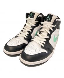 NIKE（ナイキ）の古着「Air Jordan 1 Mid　DQ8426-103」｜ホワイト×グリーン