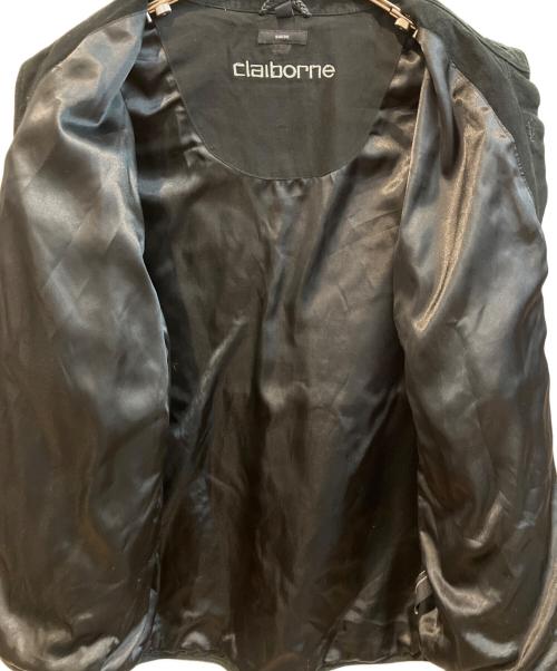 Claiborne（クレイボーン）Claiborne (クレイボーン) スウェードジャケット ブラック サイズ:Lの古着・服飾アイテム