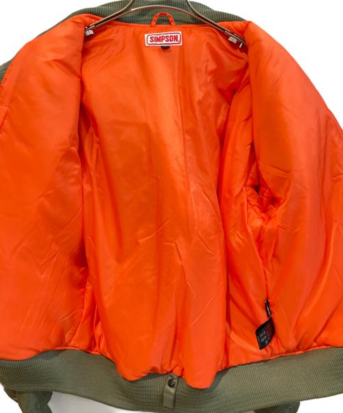 SIMPSON（シンプソン）SIMPSON (シンプソン) MA-1ジャケット カーキ サイズ:3Lの古着・服飾アイテム