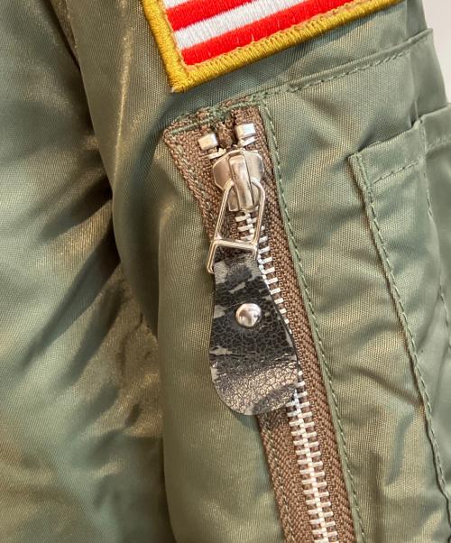 SIMPSON（シンプソン）SIMPSON (シンプソン) MA-1ジャケット カーキ サイズ:3Lの古着・服飾アイテム