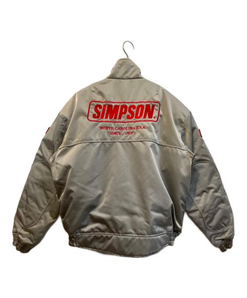 SIMPSON（シンプソン）SIMPSON (シンプソン) レーシングジャケット シルバー サイズ:Lの古着・服飾アイテム