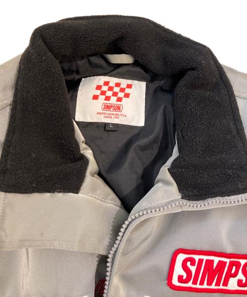 SIMPSON（シンプソン）SIMPSON (シンプソン) レーシングジャケット シルバー サイズ:Lの古着・服飾アイテム