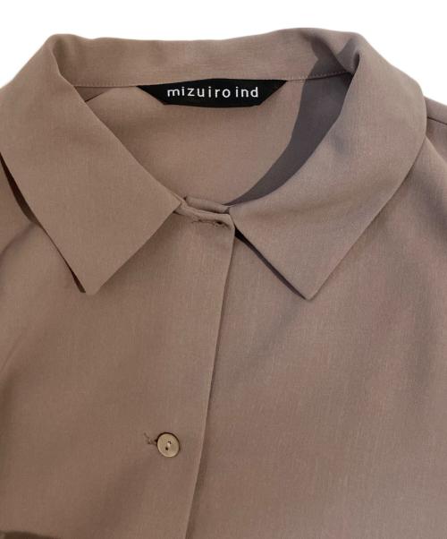 mizuiro-ind（ミズイロインド）mizuiro-ind (ミズイロインド) シャツ ブラウン サイズ:freeの古着・服飾アイテム