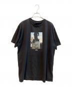 stussyステューシー）の古着「EDUCATION FOR THE MASSESプリントTシャツ」｜ブラック
