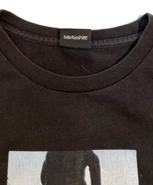 stussy（ステューシー）stussy (ステューシー) EDUCATION FOR THE MASSESプリントTシャツ ブラック サイズ:Lの古着・服飾アイテム