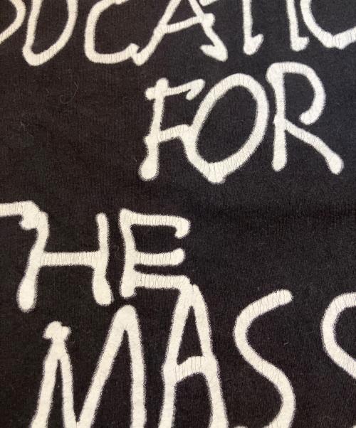 stussy（ステューシー）stussy (ステューシー) EDUCATION FOR THE MASSESプリントTシャツ ブラック サイズ:Lの古着・服飾アイテム