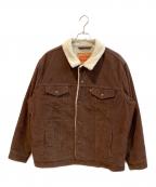 LEVI'Sリーバイス）の古着「コーデュロイボアジャケット/Relaxed Fit Sherpa Trucker ジャケット」｜ブラウン