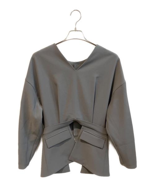 RIM.ARK（リムアーク）RIM.ARK (リムアーク) Flap pk 2way tops　460HSS30-0110 グレー サイズ:freeの古着・服飾アイテム