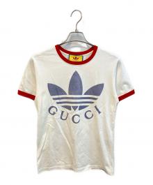 GUCCI×adidas（グッチ×アディダス）の古着「リンガーTシャツ　702616 XJB1」｜ホワイト