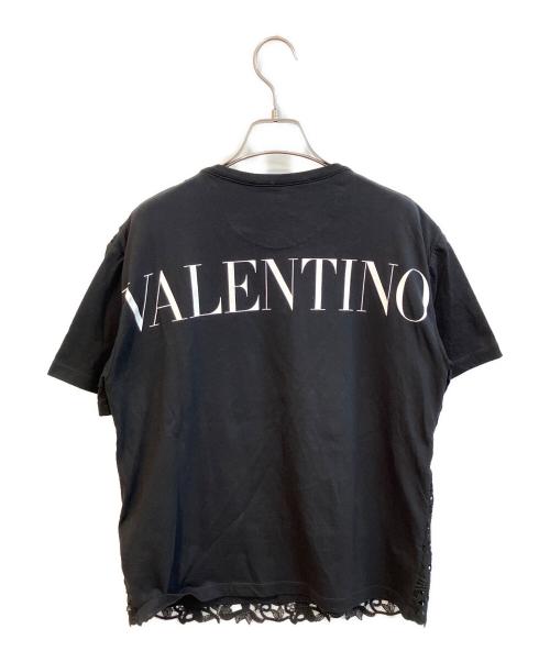 VALENTINO（ヴァレンティノ）VALENTINO (ヴァレンティノ) レースカットソー ブラック サイズ:XSの古着・服飾アイテム