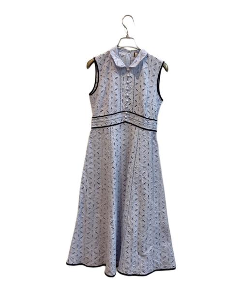 JILL STUART Endy ROBE（ジルスチュアート エンディローブ）JILL STUART Endy ROBE (ジルスチュアート エンディローブ) クラークレースワンピース スカイブルーの古着・服飾アイテム