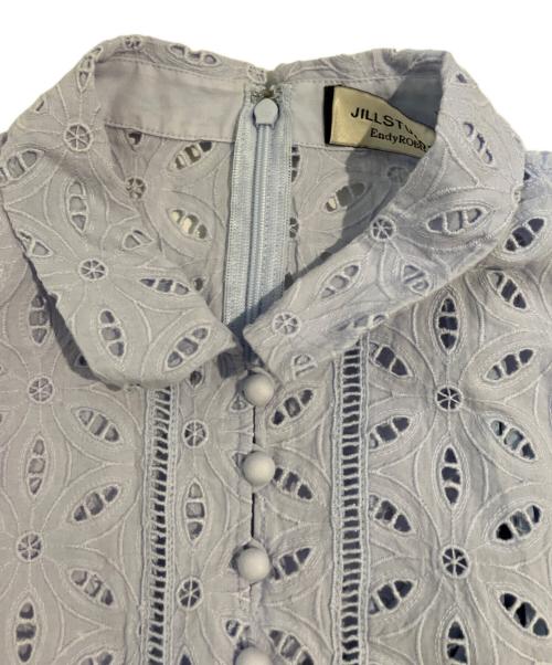 JILL STUART Endy ROBE（ジルスチュアート エンディローブ）JILL STUART Endy ROBE (ジルスチュアート エンディローブ) クラークレースワンピース スカイブルーの古着・服飾アイテム