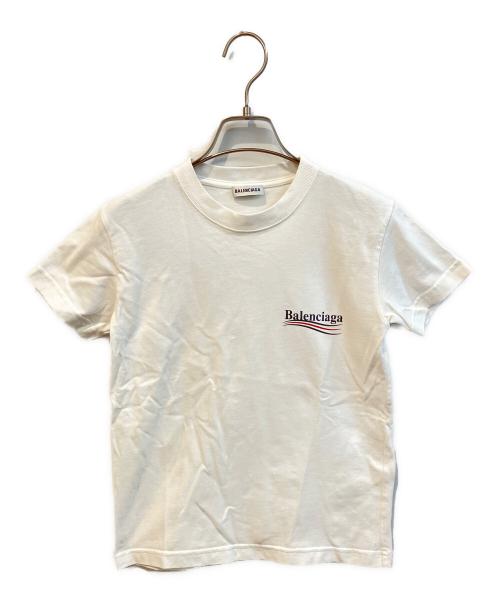 BALENCIAGA（バレンシアガ）BALENCIAGA (バレンシアガ) キャンペーンロゴTシャツ　612964 TIV52 ホワイト サイズ:XSの古着・服飾アイテム