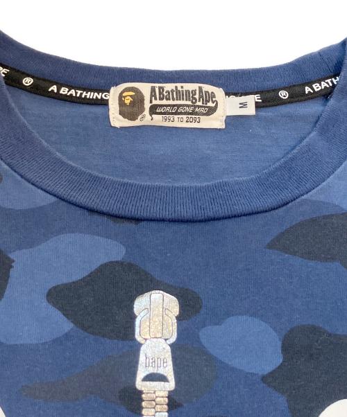 A BATHING APE（アベイシングエイプ）A BATHING APE (アベイシングエイプ) シャークジップカットソー　001LTH801013M ネイビー サイズ:Mの古着・服飾アイテム