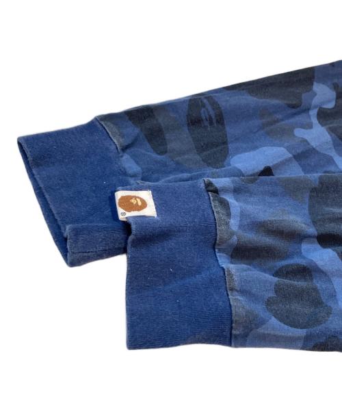 A BATHING APE（アベイシングエイプ）A BATHING APE (アベイシングエイプ) シャークジップカットソー　001LTH801013M ネイビー サイズ:Mの古着・服飾アイテム