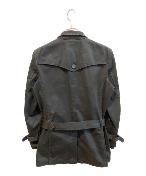 PPFM（ピーピーエフエム）PPFM (ピーピーエフエム) トレンチコート 35-04MC10 ブラック サイズ:Lの古着・服飾アイテム