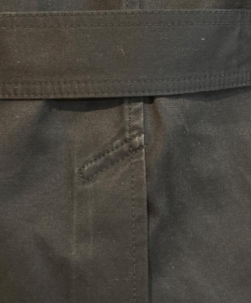 PPFM（ピーピーエフエム）PPFM (ピーピーエフエム) トレンチコート 35-04MC10 ブラック サイズ:Lの古着・服飾アイテム