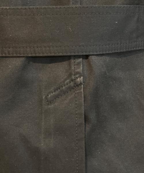 PPFM（ピーピーエフエム）PPFM (ピーピーエフエム) トレンチコート 35-04MC10 ブラック サイズ:Lの古着・服飾アイテム