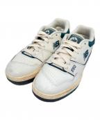 NEW BALANCEニューバランス）の古着「550ローカットスニーカー　BB550PTB」｜ホワイト×グリーン