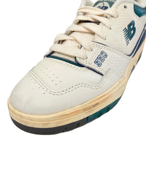 NEW BALANCE（ニューバランス）NEW BALANCE (ニューバランス) 550ローカットスニーカー　BB550PTB ホワイト×グリーン サイズ:23.5の古着・服飾アイテム