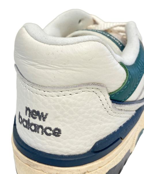 NEW BALANCE（ニューバランス）NEW BALANCE (ニューバランス) 550ローカットスニーカー　BB550PTB ホワイト×グリーン サイズ:23.5の古着・服飾アイテム