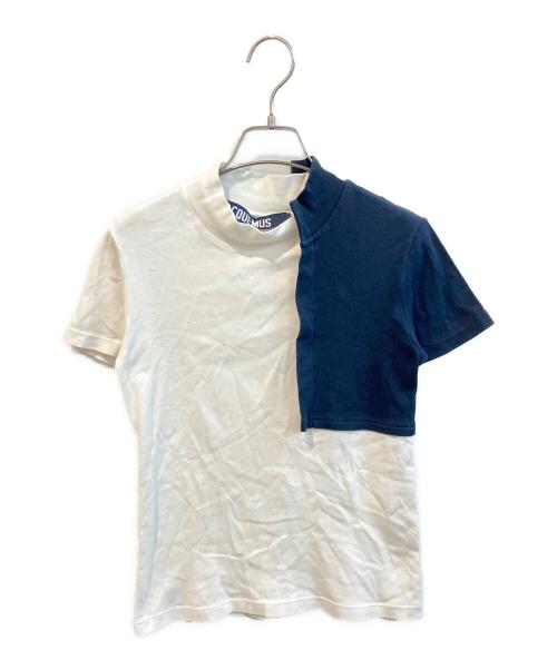 jacquemus（ジャックムス）JACQUEMUS (ジャックムス) Tシャツ　SS16-208 ホワイト×ネイビー サイズ:Sの古着・服飾アイテム