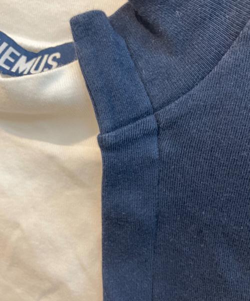 jacquemus（ジャックムス）JACQUEMUS (ジャックムス) Tシャツ　SS16-208 ホワイト×ネイビー サイズ:Sの古着・服飾アイテム
