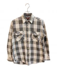 WOODLAND（ウッドランド）の古着「チェックシャツ」｜グレー